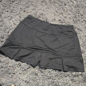 Women's Black Golf Skort